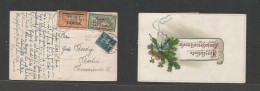 Memel. 1922 (2 Dec) Kugele - Berlin, Germany. Multifkd Ovptd Issues. France Period. Fine Scarce Usage. - Other & Unclassified