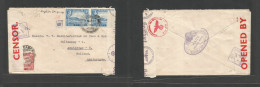 Bc - Aden. 1940 (9 May) Aden Camp - Netherlands, Amsterdan. Multifkd Env Depart + Nazi Censored Occupation Period. Very - Autres & Non Classés