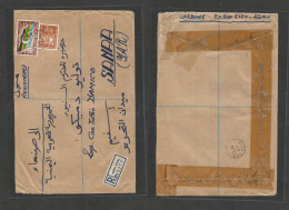 Bc - Aden. 1966 (7 June) Federation Of South Arabia. Aden - Sanaa, Yemen. Registered Multifkd Envelope At 135 Fils Rate. - Other & Unclassified