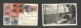 Bc - Kenya. 1941 (5 Dec) KUT Tanga - Joburg, South Africa. Multifkd Mixed Issues Photo Ppc. VF. - Autres & Non Classés