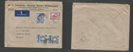 Bc - Kenya. 1947. Nairobi - USA, Stanford, Conn. Air Multifkd Env Incl 2sh Died Top 10sh High Value Stamp Rate 12sh 60c - Andere & Zonder Classificatie