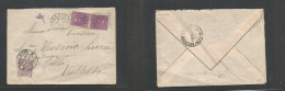 Bc - Malta. 1929 (15-18 Febr) Italy, Napoli - Valetta (19 Febr) Fkd Env + Taxed + Arrival 1d Lilac P. Due, Tied Cds. Fin - Other & Unclassified