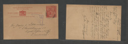 Bc - Malta. 1939 (25 Nov) Sliema - Denmark, Cph. 1 1/2d Red Stat Card, WWII Censored Triangular Cachet. Scarce Usage. - Autres & Non Classés
