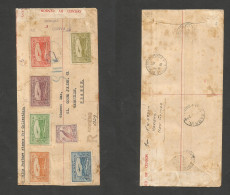 Bc - New Guinea. 1939 (19 Oct) Kaviens - France, Marseille (19 Dec) Registered WWII Depart Censored Multifkd Envelope Re - Autres & Non Classés