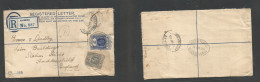 Bc - Nigeria. 1925 (8 Sept) Cameroons. Kumba - England, Huddersfied. Registered 3d Blue Stat Env + 2d Adtl, Tied Cds. Vi - Other & Unclassified