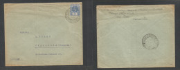 Bc - Nigeria. 1935 (23 March) Cameroons, Kumba - Germany, Jugenheim Via Victorie. 3d Blue Single Fkd Env, Tied Cds + Rev - Other & Unclassified