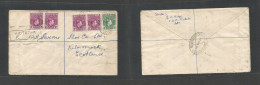 Bc - Nigeria. 1951 (14 March) Cameroons, Victoria - Scotland, Kilmarock. Registered Multifkd Env, At 4 1/2d Rate. Victor - Autres & Non Classés