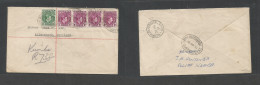Bc - Nigeria. 1951 (28 March) Cameroons, UUKT. Kumba - Scotland, Kilmarnock. Via Victoria. Registered Multifkd Envelope, - Autres & Non Classés