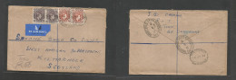 Bc - Nigeria. 1951 (12 July) Cameroons, UUKT. Tiko - Scotland, Kilmarnock Via Lagos. Registered Air Multifkd Env At 15d - Sonstige & Ohne Zuordnung