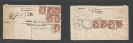 Bc - Nigeria. 1952 (30 Sept) Cameroons. UUKT, Kumba - Scotland, Kilmarnock. Registered Air Multifkd Front And Reverse En - Autres & Non Classés