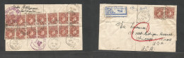 Bc - Nigeria. 1953 (13 March), NKWUGWU - USA, Chicago, Ill (20 March) Front And Reverse Air Multifkd Envelope At 24d Rat - Other & Unclassified