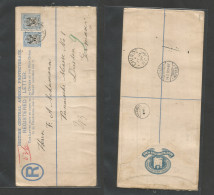 Bc - Nyassaland. 1897 (3 July) BCA, Chinde - Germany, Dresden (14 Aug) Via Zanzibar (23 July) Registered BCAP. 4d Blue + - Other & Unclassified