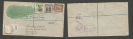 Bc - Penrhyn Is.. 1921 (29 June) GPO - USA, Minneapolis Minn (27 Nov) Registered Multifkd Color Illustrated Reply Busine - Other & Unclassified