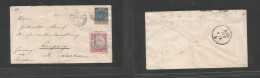 Bc - Rhodesia. 1898 (24 March) BSAC, Gwelo - Germany, Leipzig (17 Apr) Multifkd Env At 7 1/2d Rate, Mixed Issues, Tied C - Other & Unclassified