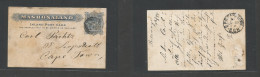 Bc - Rhodesia. 1899 (25 July) BSAC. Mashonaland. Salisbury - S. Africa, Capetown (30 July) 1d Blue Stat Card, Cds. - Other & Unclassified