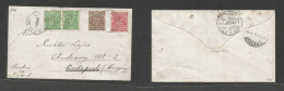 Bc - Rhodesia. 1901 (13 March) BSAC. Sabakne - Hungary, Budapest (15 Apr) Via Bulawayo Multifkd Envelope At 4d Rate, Tie - Other & Unclassified