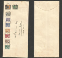 Bc - Rhodesia. 1936 (25 Aug) NR Broken Hill Local Multifkd (9 Diff Stamps) Env, Incl 1sh And 2/6sh. Scarce On Cover, Eve - Other & Unclassified