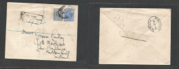 Bc - Sierra Leone. 1922 (29 July) Freetown - England, Hudderfield Via Plymouth (10 July) Registered 2 1/2d Blue Stat Env - Other & Unclassified