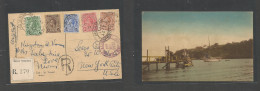 Bc - St. Vincent. 1937 (18 Jan) GPO - USA, NYC (27-28 Jan) Registered Multifkd Photo Ppc. Express Mail. Scarce Postal Se - Autres & Non Classés