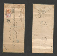 Bc - Zanzibar. 1901 (27 June) GPO - Roma, Italy. Consular Mail. Registered Multifkd Env, Reverse Transited. Scarce Usage - Autres & Non Classés
