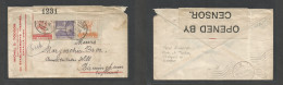 Greece. 1916 (24 Feb) Cavalla - England, Birmingham. Comercial Multifkd WWI Envelope + Censor Label Tied Cds. Reverse Tr - Sonstige & Ohne Zuordnung