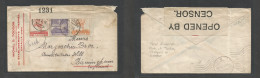 Greece. 1916 (24 Feb) Cavalla - England, Birmingham. Comercial Multifkd WWI Envelope + Censor Label Tied Cds. Reverse Tr - Autres & Non Classés