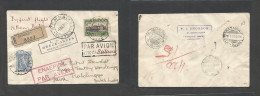 Greece. 1931 (1 May) Athens - Dutch Indies, Probolinggo (9-11 May 31) Registered Air Multifkd Envelope. First Flight KLM - Sonstige & Ohne Zuordnung