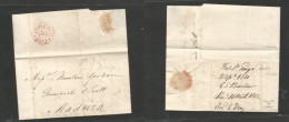 India. 1811 (2 Apr) First St. George, Madras - Madeira, Portuguese Atlantic Island. EL With Full Text, Revrse London "30 - Autres & Non Classés