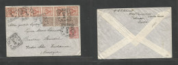 Italy - Xx. 1913 (23 March) Taormina, Messina - Norway, Kristiania. Kingdom Multifkd Envelope, Cds. Lovely Usage + Bette - Unclassified