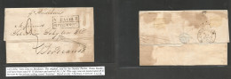 Mexico - Stampless. 1834 (14 Sept, Veracruz) France, Bordeaux (3 Dec) EL With Text. Carried By Private Ship "Anselme" Me - Mexique