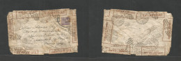 Mexico - Xx. 1921 (27 Sept) GB - DF (7 Oct) 3d Lilac Fkd Env. Arrived Opened At Edges And Sealed By Mexican Post Office - Mexiko