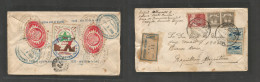 Mexico - Xx. 1939 (31 March) Nogales, Ver - Argentina, Buenos Aires. Registered Multifkd Envelope With Contains At 42c R - Mexiko