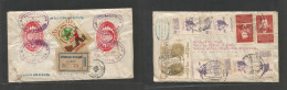 Mexico - Xx. 1940 (28 July) Nogales, Veracruz - Argentina, Buenos Aires. Registered Multifkd Reverse Envelope With Conta - Mexique