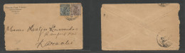 Oman. 1932 (27 Oct) Indian Used In Muscat - Karachi, Pakistan (30 Oct) Comercial Multifkd Env At 3p 1a Rate Cds. Fine Na - Oman