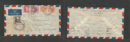 Palestine. 1950 (3 Apr) Transjordan Ovptd Issue. Bethelem - Switzerland, Davos. Air Multifkd Envelope. Via Lebanon, Beyr - Palestina