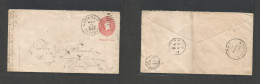 Philippines. 1902 (16 March) US Mail Admin. Lucena, Tayabas - USA, NYC (2 May) US 2c Red Ovptd Stat Env Cds. Scarce Orig - Philippines