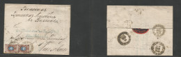 Poland. 1872 (23 Jan) Russian Postal Adm. Ruda, Labianicha - Warsaw. EL With Text Fkd 10 Kop (x2) Cds. VF. Reverse Trans - Autres & Non Classés