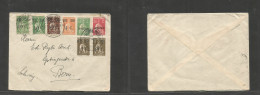 Portugal - Xx. 1929 (21 April) Lisboa Norte - Switzerland, Bern. Multifkd Mixed Issues Ceres Overprinted Issues Incl Rev - Otros & Sin Clasificación