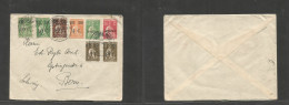 Portugal - Xx. 1929 (21 April) Lisboa Norte - Switzerland, Bern. Multifkd Mixed Issues Ceres Overprinted Issues Incl Rev - Autres & Non Classés