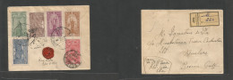 Portugal-India. 1932 (24 May) Se - Persia, Bushire (15 June) Registered Reverse Multifkd Env. Francisco X Air Issue. Rar - Andere & Zonder Classificatie