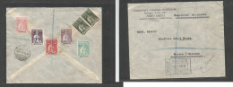 Portugal-Mozambique. 1932 (Dec) Porto Amelia - Germany, Wurzen (28 Dec) Registered Comercial Reverse Multifkd Ceres Issu - Autres & Non Classés