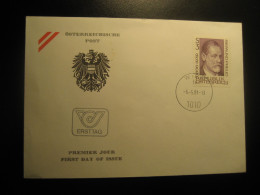 WIEN 1981 Sigmund Freud Psychoanalysis Psychology Psychiatry Psychotherapy FDC Health Sante Cancel Cover AUSTRIA - Médecine