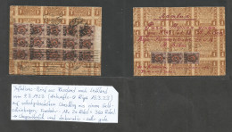 Russia. 1923 (9 March) Registered Front And Reverse Multifkd Envelope To Latvia, Riga (15 March 23). Inflation Period At - Other & Unclassified