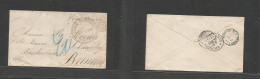Salvador, El. 1894 (11 June) Acajutla - Germany, Bremen (12 July) Via Panama - NY "NO HAY SELLOS". Fine Circulated Envel - Salvador
