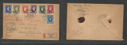 Slovenia. 1939 (21 July) Orechowe - USA, Chagrin Falls (2 Aug) Registered Multifkd Env, Transited Reverse. Fine. - Slowenien