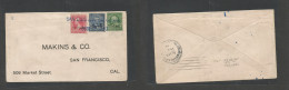 E-Marianas Islands. 1899 (9 Dec) GUAM. San Luis De Apra - USA, CA, San Francisco (Jan 20) Multifkd Ovptd US Stamps, Tied - Autres & Non Classés