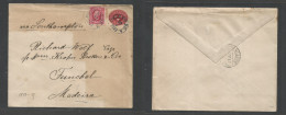 Sweden. 1903 (22 July) TPO Nº 20A - Madeira, Portuguese Atlantic Island (29 July) Via Southampton Red Stat Envelope + 10 - Other & Unclassified