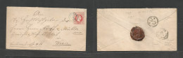 Ukraine. 1869 (19 Feb) Austrian Postal Adm. Chyrow - Ikhyriv, Wien (21 Feb) 5kr Red Stat Env, Blue Small Cds Depart Vill - Ukraine