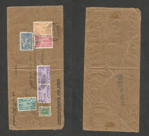 Uruguay. 1938 (2 July) Montevideo - Germany, Hamburg. Air France Multifkd Envelope. High Rate, Scarce Values On Cover. F - Uruguay