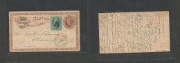 Usa - Stationery. 1875 (Feb 3) Pope Valley, Napa Country, CALIFORNIA - Hungary, Pest (Feb 27) Pre UPU 1c Brown Early Sta - Other & Unclassified